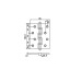 Универсальная петля врезная B020-C 100X75X2.5-4BB-1GR (графит)