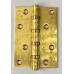 Петля универсальная с четырьмя подшипниками ADDEN BAU. 100X70X2.5 4BB FLO SATIN GOLD (цвет МАТОВОЕ ЗОЛОТО, цветочный орнамент)