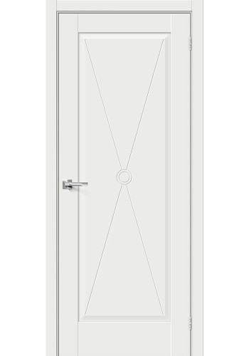 Межкомнатная дверь Прима-10.Ф2, цвет White Matt